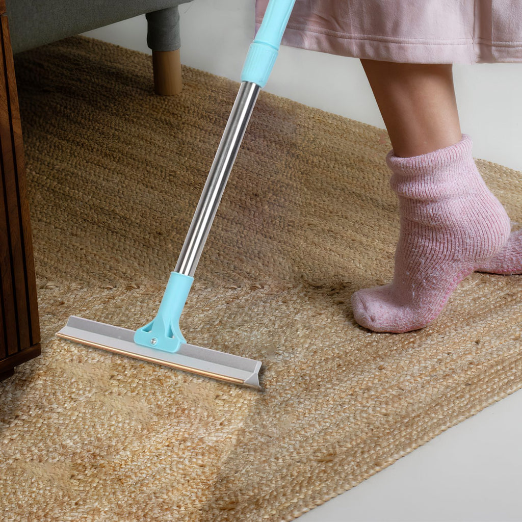 FurSweep used on curtains and drapes for pet hair removal